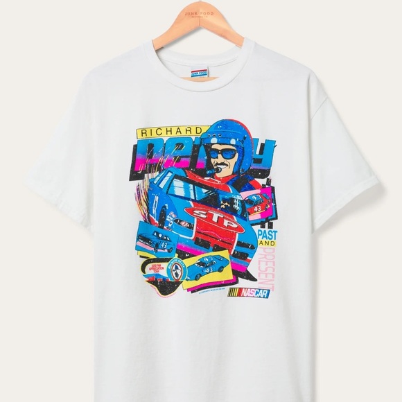 Junk Food Clothing Other - Junk Food Clothing White NASCAR Graphic Tee